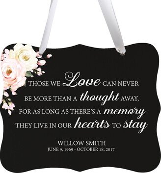 Personalized Memorial Gift | Loss Of Loved One Hanging House Sign Favors Celebration Life For Funeral