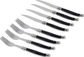 French Home Laguiole Eight-Piece Steak Knife & Fork Set