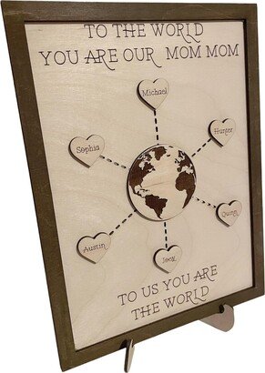 You Are Our World, Mothers Day Gift, Gift For Mother, Father, Grandmother, Grandparents, Fathers