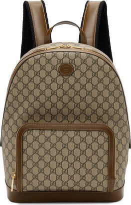 Beige & Brown GG Supreme Backpack