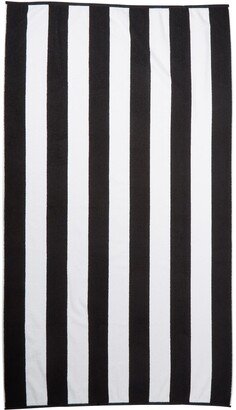 Marine Stripes Beach Towel - Black