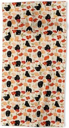 Iveta Abolina California Poppies and Bears Beach Towel