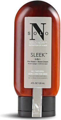 Solo Noir For Men Solo Noir Sleek Preshave and Shave Cream, 4 Oz