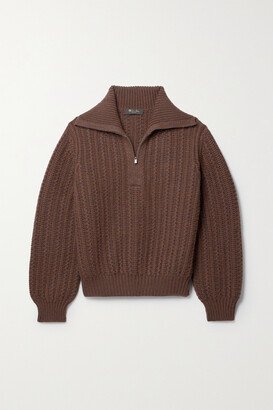 Waipara Cable-knit Cashmere Sweater - Brown