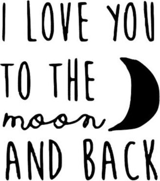 I Love You To The Moon & Back Decal