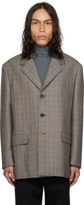 Gray Check Blazer