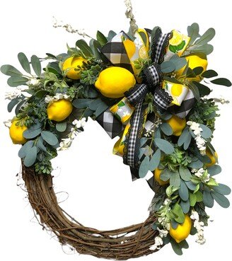 Wreath For Front Door Tuscany Lemons