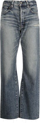 Torrey logo-appliqué flared jeans