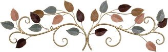 Multicolor Metal Leaves in a Bunch Over the Door Décor