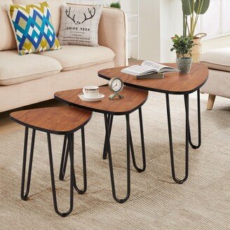 Wood 3-piece Nesting Table Set