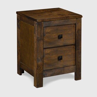 Stratford 2 Drawer Nightstand Classic Brown