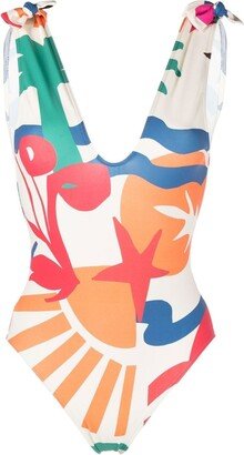 Mistral printed one-piece