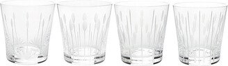 Set-of-Four Lotus Crystal Tumblers