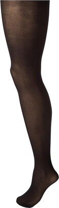 Opaque Tights with Control Top 2-Pair Pack (Black) Hose