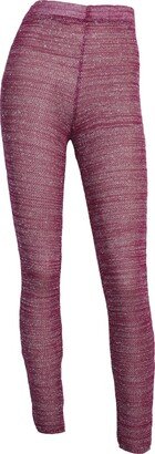 Maria Aristidou Deux Côtés Net Leggings - Fuchsia, Silver