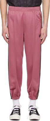 Pink Zipped Track Sweatpants