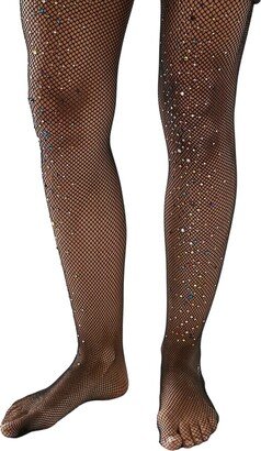 High Heel Jungle by Kathryn Eisman Glitterati Fishnet Tights Black