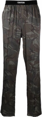 Camouflage-Print Track Pants