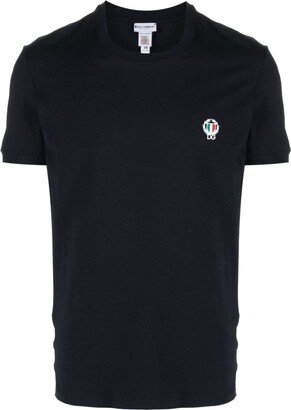 logo-embroidered stretch-cotton T-shirt