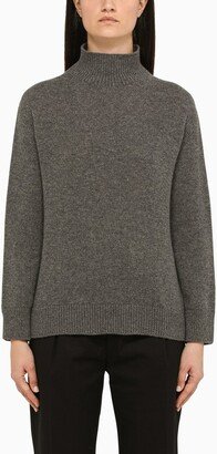 Grey cashmere turtleneck