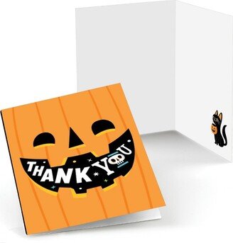 Big Dot of Happiness Jack-O'-Lantern Halloween - Kids Halloween Party Thank You Cards (8 count)