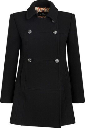 Double-Breast Wool Coat-AA