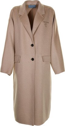 Long Wool Coat With Buttons