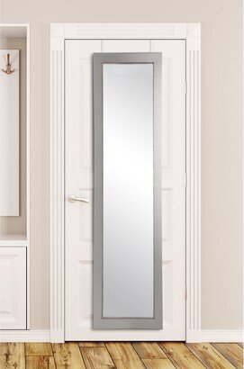 Brandt Works Silver-lined Charcoal Accent Full-length Over-the-door Mirror - 70.5 x 21