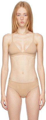 Beige Fits Everybody Triangle Bralette