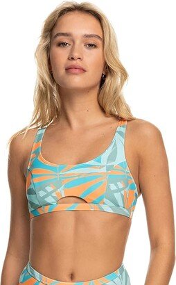 Pro The Tilt Shift Bra Bikini Top (Blue Surf All Palmed Out) Women's Swimwear