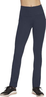 GO WALK High Waisted Joy Pants (Navy) Women's Clothing