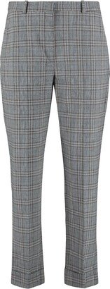 Checked Tailored Trousers-AA