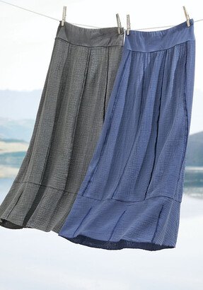 Women's Paradise Gauze Skirt - Blue Indigo - PS - Petite Size