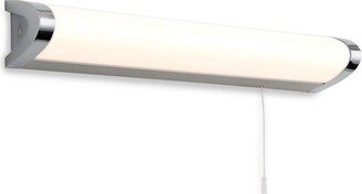 Netlighting Amari 1 Light 8W Switched Bathroom Over Mirror Wall Light Chrome IP44