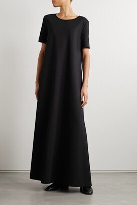 Hannah Scuba Maxi Dress - Black