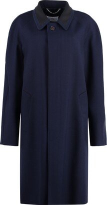 Single-breasted Wool Coat-DG