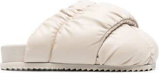 Ruched Quilted Slippers