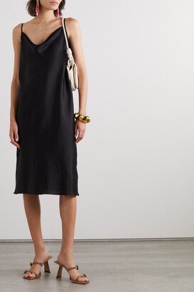 Draped Shell Dress - Black