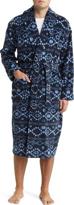 Geo Pattern Shawl Collar Robe