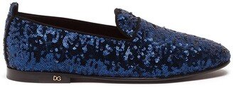 Sequinned Flat Slippers