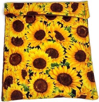 Baked Potato Bag in A Field Of Sunflower Fabric Print By Sewuseful Studios