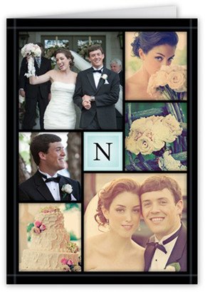 Wedding Announcements: Storybook Wedding Announcement, Blue, Matte, Folded Smooth Cardstock, Square