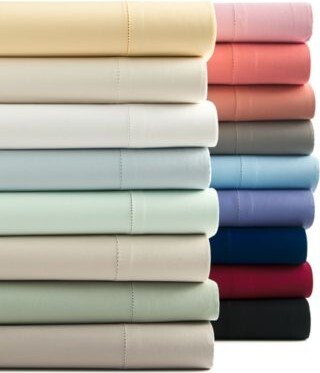 Closeout Damask Solid 550 Thread Count 100 Cotton Sheet Sets Created For Macys