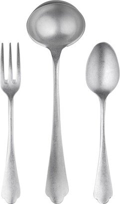 Serving Set Fork Spoon and Ladle Dolce Vita Flatware Set, Set of 3