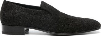 Glitter Leather Slippers