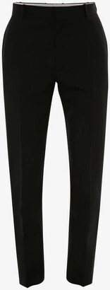 Men's Tailored Cigarette Trousers In Black