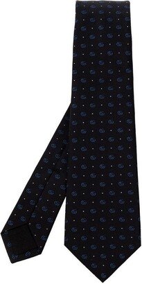 GG Patterned Pointed Tip Tie