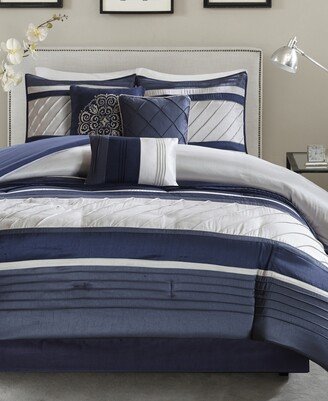 Blaire Faux-Silk 7-Pc. Comforter Set, King