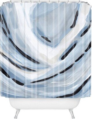 Laura Fedorowicz Rising Shower Curtain Blue