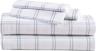 Westridge Plaid Cotton Flannel 4-Piece Full Sheet Set